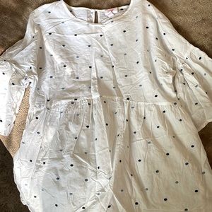 Long cute maternity blouse